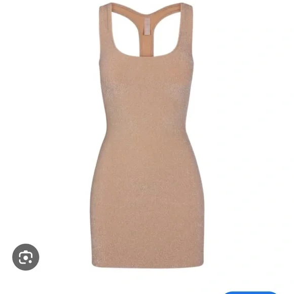 SKIMS | Swim | Skims Swim Glitter Dress In Sienna Color Light Brown |  Poshmark